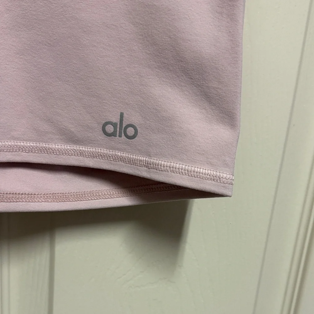 Alo Yoga Ballet Pink 5” Airbrush High-waist Biker Short - Picture 4 of 15